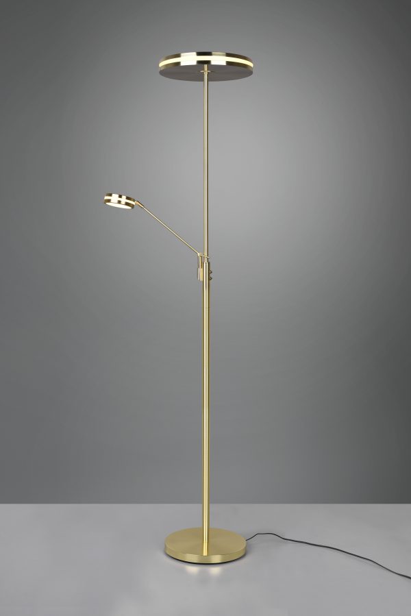 Vloerlamp Trio Leuchten Franklin messing