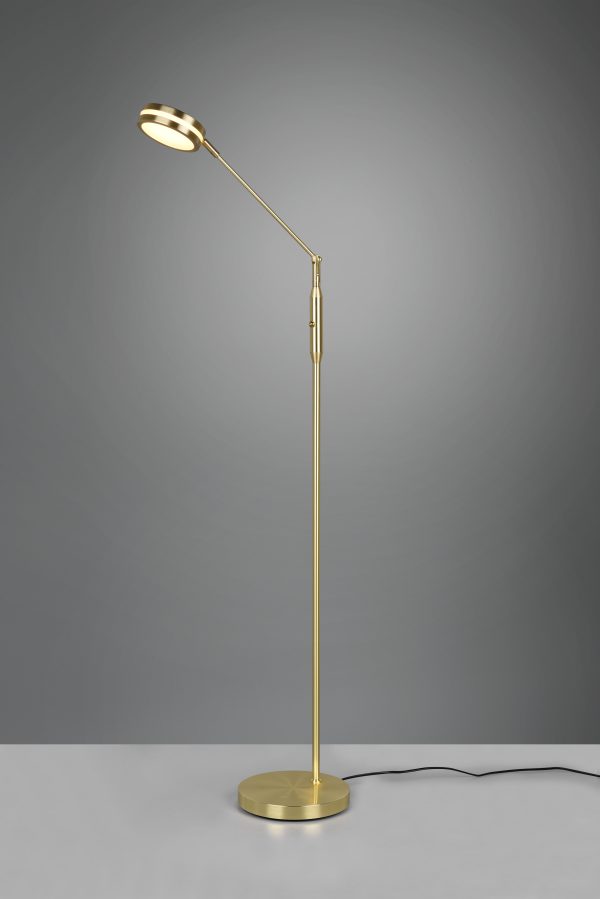 Vloerlamp Trio Leuchten Franklin messing