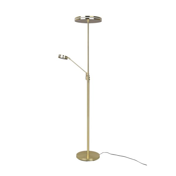 Vloerlamp Trio Leuchten Franklin messing - Image 5