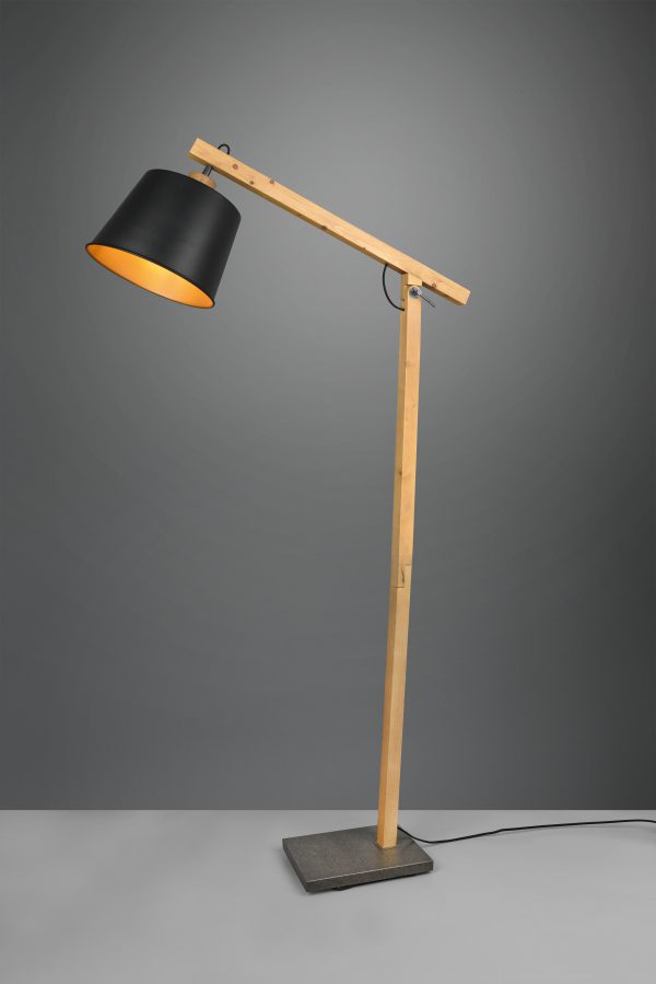 Vloerlamp Trio Leuchten Harris zwart - Image 2