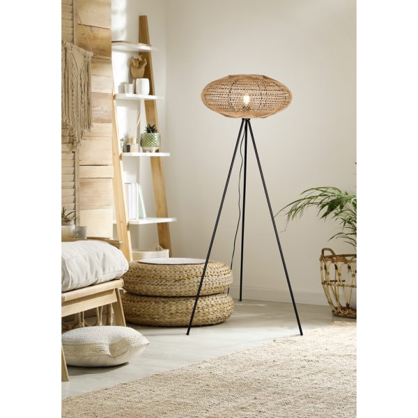 Vloerlamp Trio Leuchten Hedda zwart