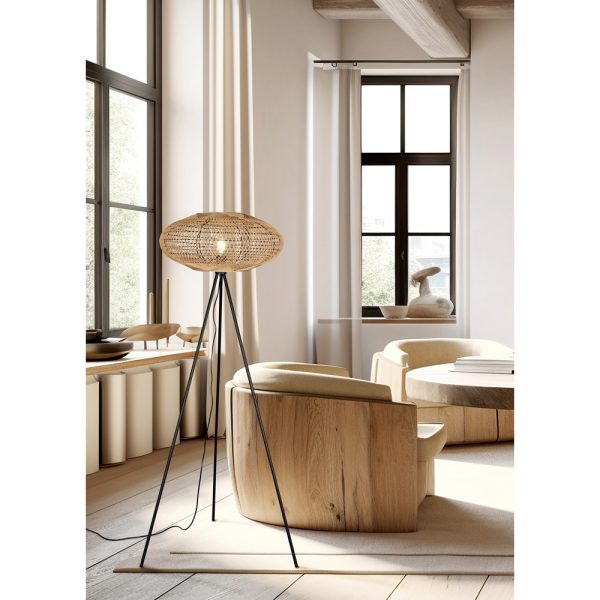 Vloerlamp Trio Leuchten Hedda zwart - Image 3