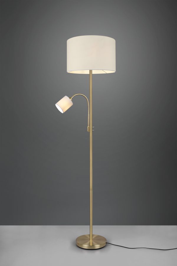 Vloerlamp Trio Leuchten Hotel messing - Image 2