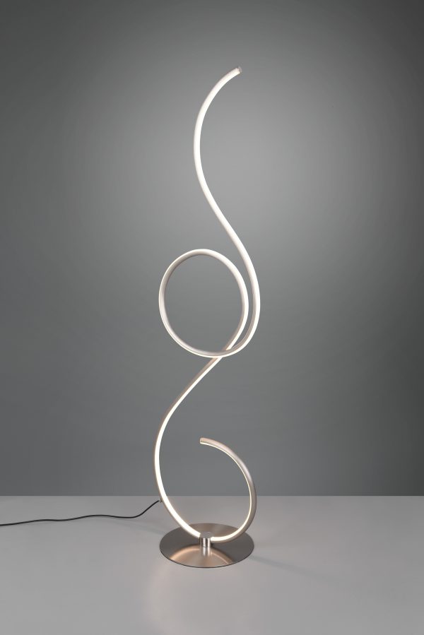 Vloerlamp Trio Leuchten Jive nikkel