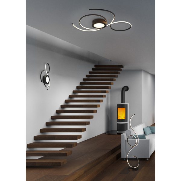 Vloerlamp Trio Leuchten Jive zwart