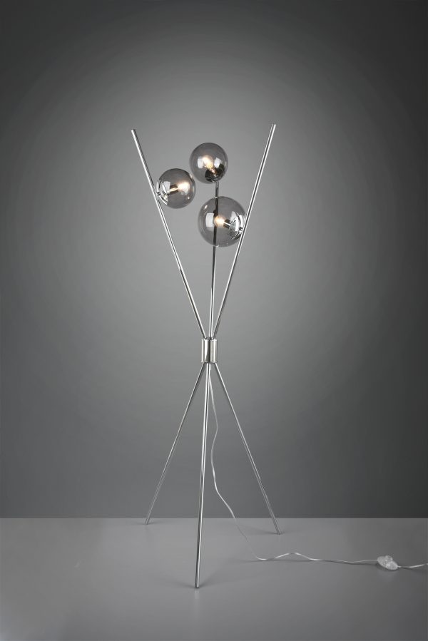 Vloerlamp Trio Leuchten Lance chroom - Image 2