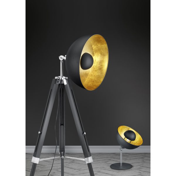 Vloerlamp Trio Leuchten Liège zwart