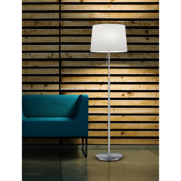 Vloerlamp Trio Leuchten Lyon nikkel - Image 4