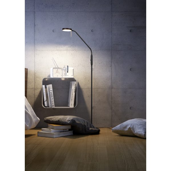 Vloerlamp Trio Leuchten Monza zwart