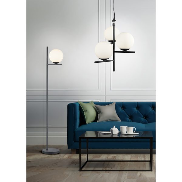 Vloerlamp Trio Leuchten Pure zwart