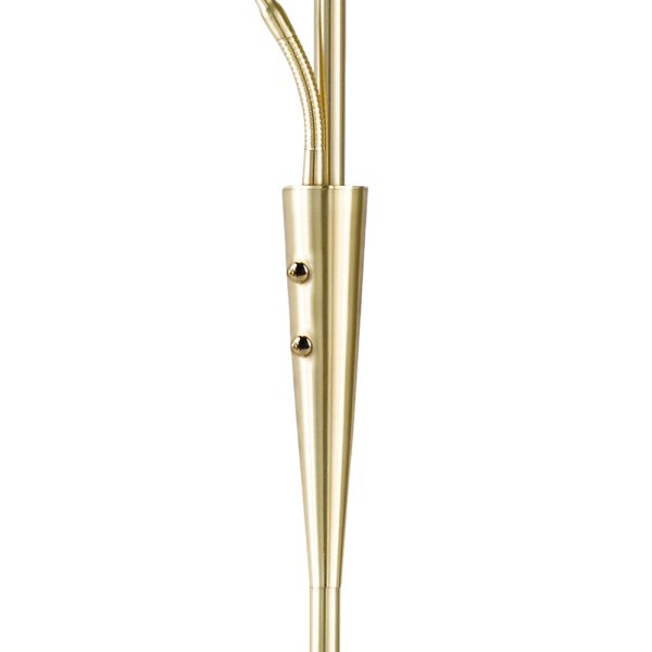 Vloerlamp Trio Leuchten Quebec messing - Image 3