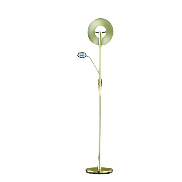 Vloerlamp Trio Leuchten Quebec messing - Image 5