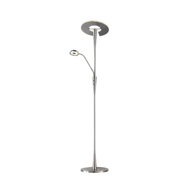 Vloerlamp Trio Leuchten Quebec nikkel - Image 3