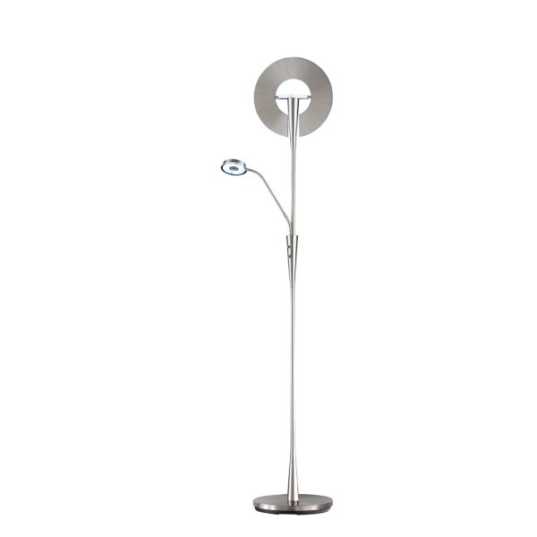 Vloerlamp Trio Leuchten Quebec nikkel - Image 4