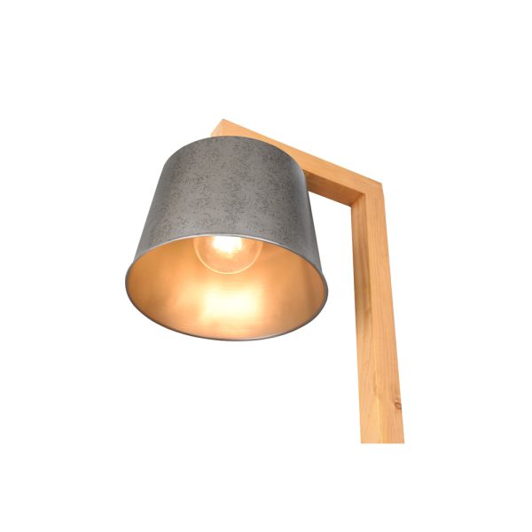 Vloerlamp Trio Leuchten Rodrigo hout - Image 3