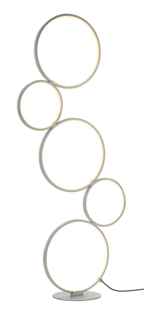 Vloerlamp Trio Leuchten Rondo zilver - Image 2