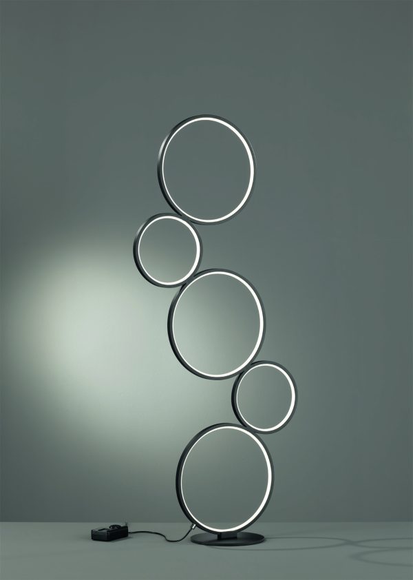 Vloerlamp Trio Leuchten Rondo zwart - Image 2