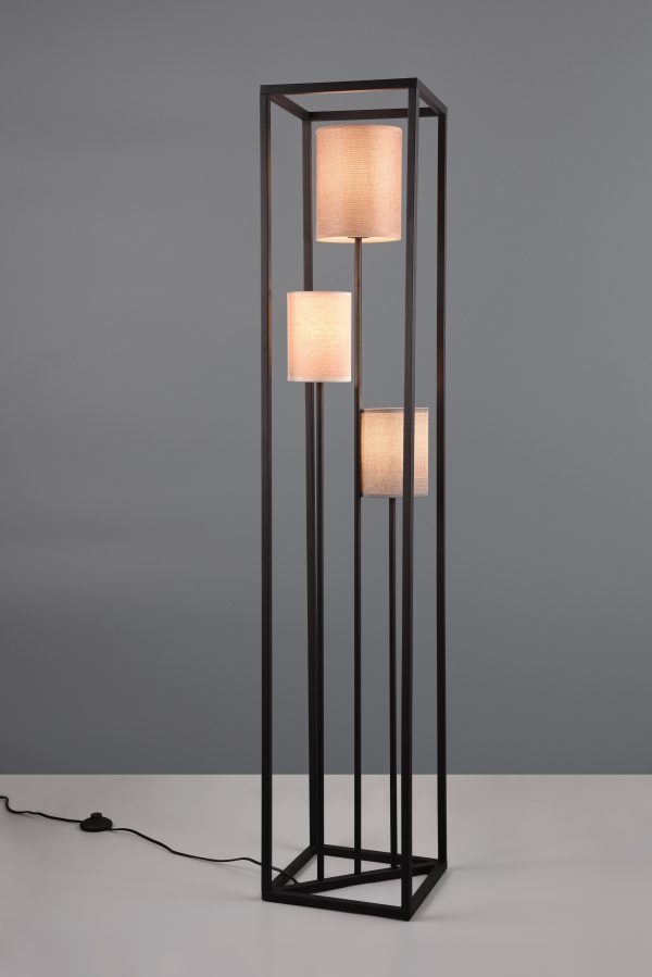 Vloerlamp Trio Leuchten Ross zwart - Image 2
