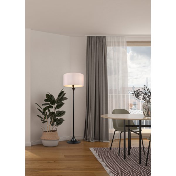 Vloerlamp Trio Leuchten Sabia zwart