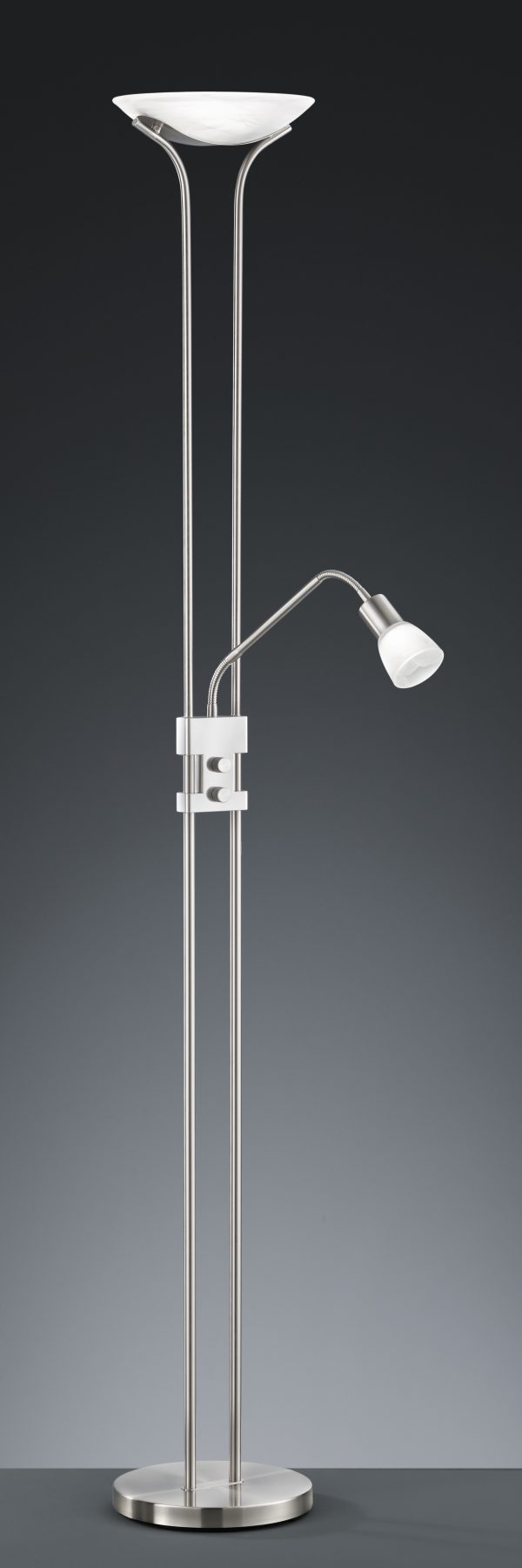 Vloerlamp Trio Leuchten Santo II nikkel - Image 2