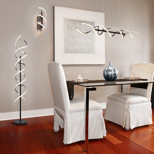 Vloerlamp Trio Leuchten Sequence aluminium