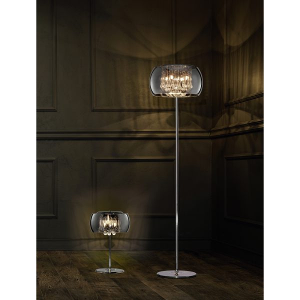 Vloerlamp Trio Leuchten Vapore chroom - Image 2