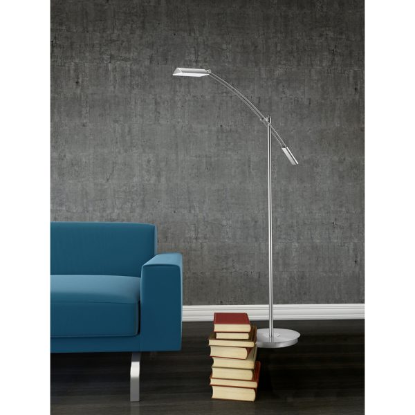 Vloerlamp Trio Leuchten Verona nikkel
