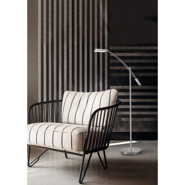 Vloerlamp Trio Leuchten Verona nikkel - Image 2