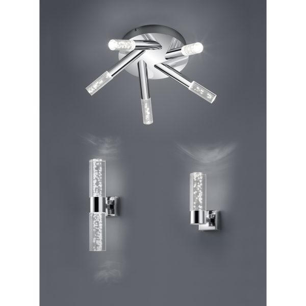 Wandlamp Trio Leuchten Bolsa chroom