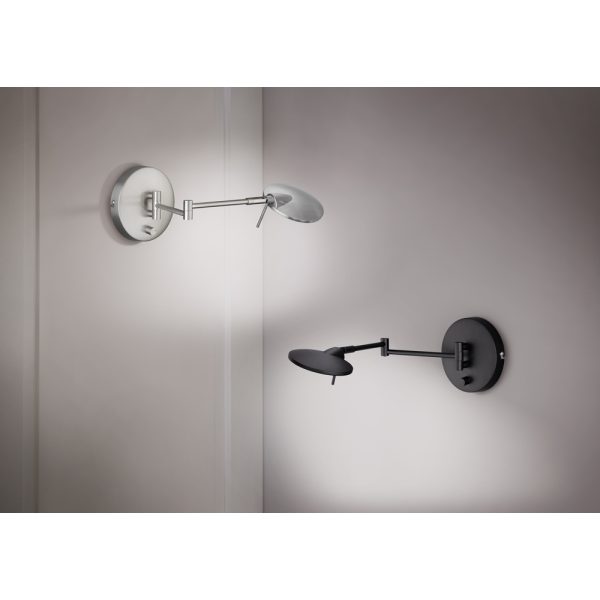 Wandlamp Trio Leuchten Kazan zwart