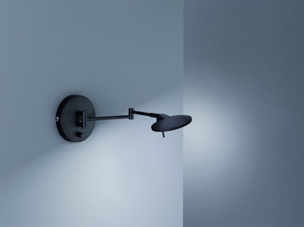 Wandlamp Trio Leuchten Kazan zwart - Image 2