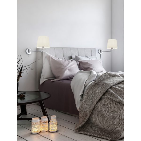 Wandlamp Trio Leuchten Lyon nikkel - Image 3