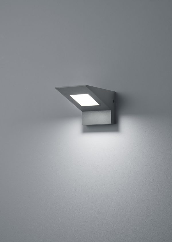 Wandlamp Trio Leuchten Nelson antraciet - Image 2