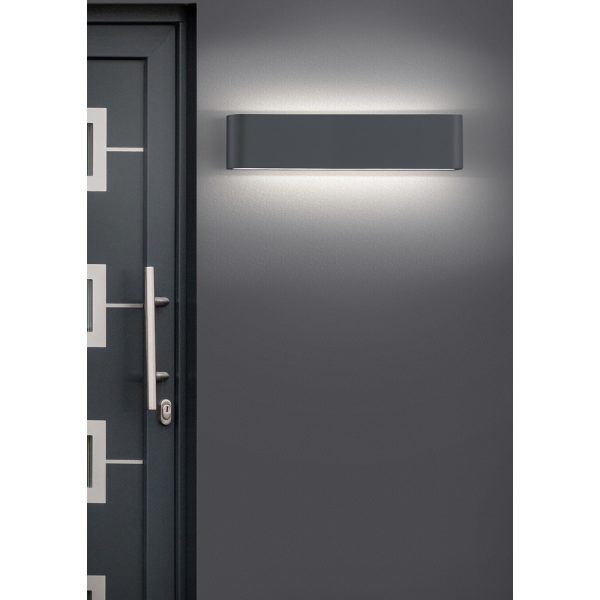Wandlamp Trio Leuchten Thames II antraciet