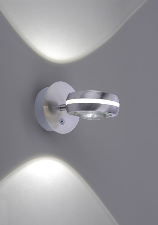 Wandlamp Trio Leuchten Vista nikkel - Image 2