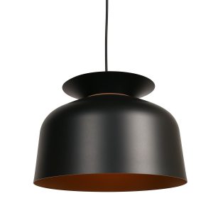 Mexlite Skandina hanglamp – ø 35 cm – In hoogte verstelbaar – E27 (grote fitting) – zwart