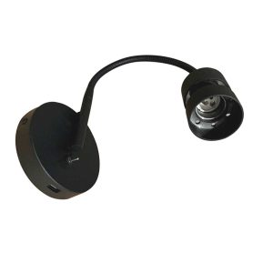Mexlite Upround wandlamp – GU10 – zwart