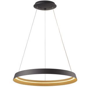 Steinhauer Ringlux hanglamp –– goud en zwart