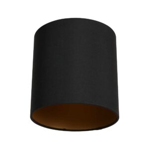Mexlite Lampenkappen lampenkappen – ø 18 cm – E27 (grote fitting) – zwart