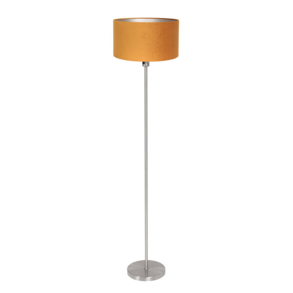 Mexlite Noor vloerlamp - Ø 40 cm - E27 fitting - Velours okergeel