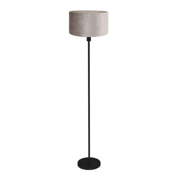 Mexlite Noor Zwart vloerlamp - Ø 40 cm - E27 fitting - Grijs