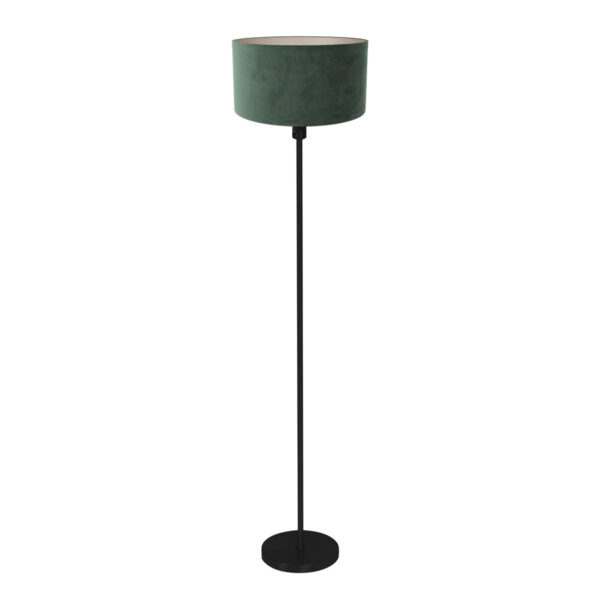 Mexlite Noor Zwart vloerlamp - Ø 40 cm - E27 fitting - Groen
