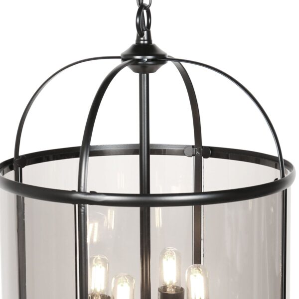 Steinhauer Pimpernel hanglamp –– smokeglas en zwart - Image 2