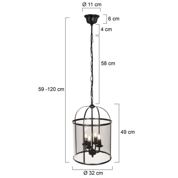 Steinhauer Pimpernel hanglamp –– smokeglas en zwart - Image 5