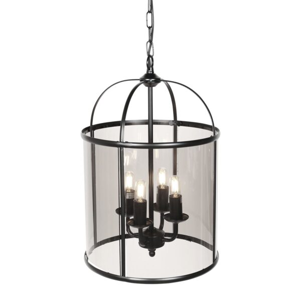 Steinhauer Pimpernel hanglamp –– smokeglas en zwart - Image 6