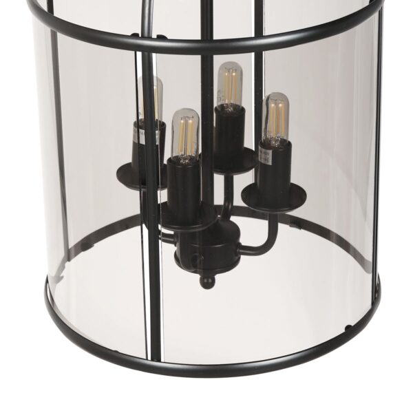 Steinhauer Pimpernel hanglamp –– smokeglas en zwart - Image 7