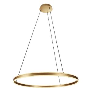 Steinhauer Ringlux hanglamp – ø 80 cm – In hoogte verstelbaar – Ingebouwd (LED) – goud