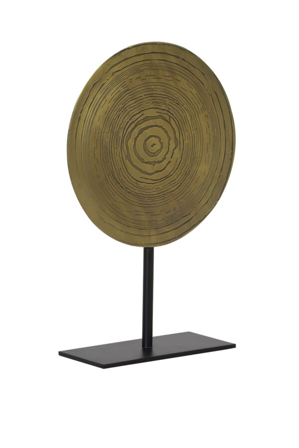 Ornament on base 25x10x39 cm SASIM ant brnz spiral-matt blck - Image 2