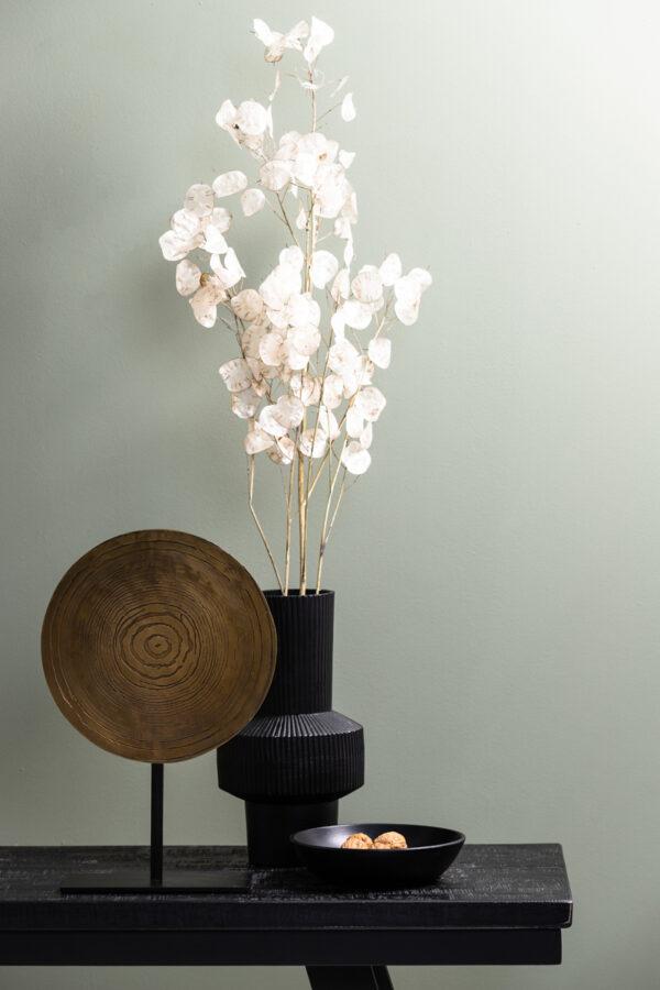 Ornament on base 25x10x39 cm SASIM ant brnz spiral-matt blck - Image 3