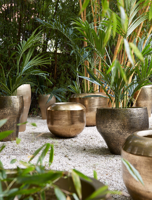 Pot deco S/2 37x50+43x67 cm LIOUX antique bronze - Image 4